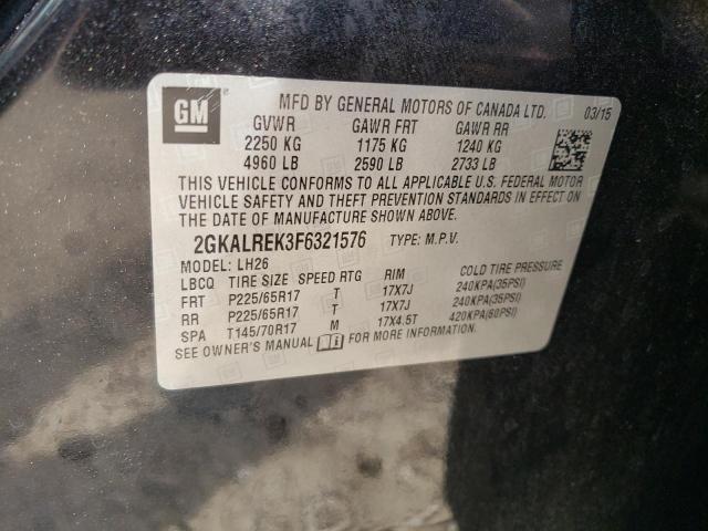 2GKALREK3F6321576 GMC Terrain Sle