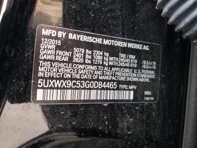 5UXWX9C53G0D84465 BMW X3 Xdrive28i