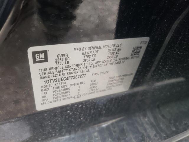 1GTV2UEC4FZ387277 GMC Sierra K1500 Sle