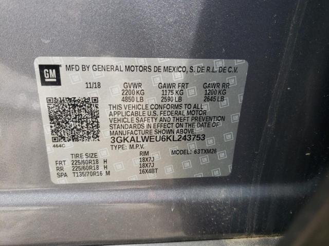 3GKALWEU6KL243753 GMC Terrain Slt