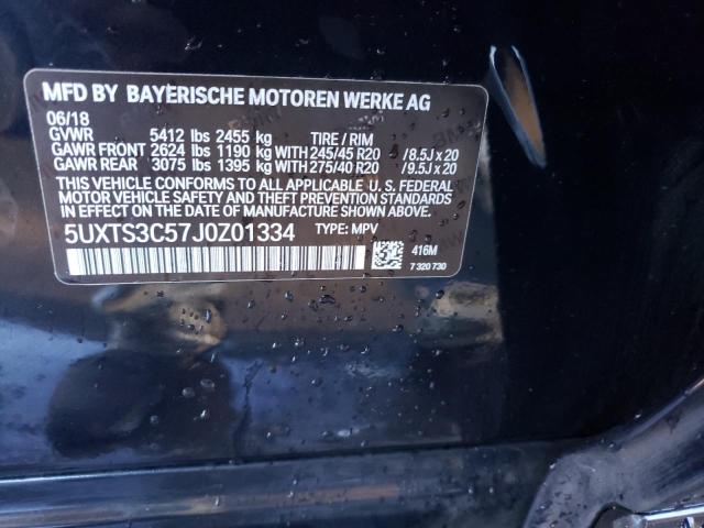 5UXTS3C57J0Z01334 BMW X3 Xdrivem40i