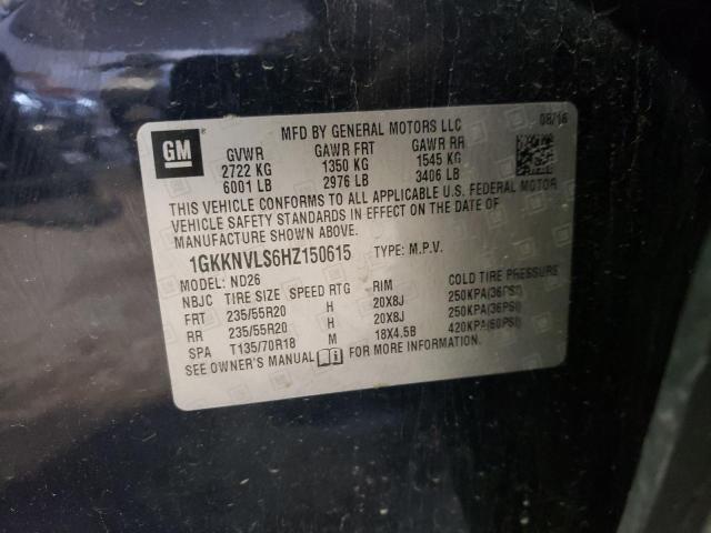 1GKKNVLS6HZ150615 GMC Acadia All Terrain