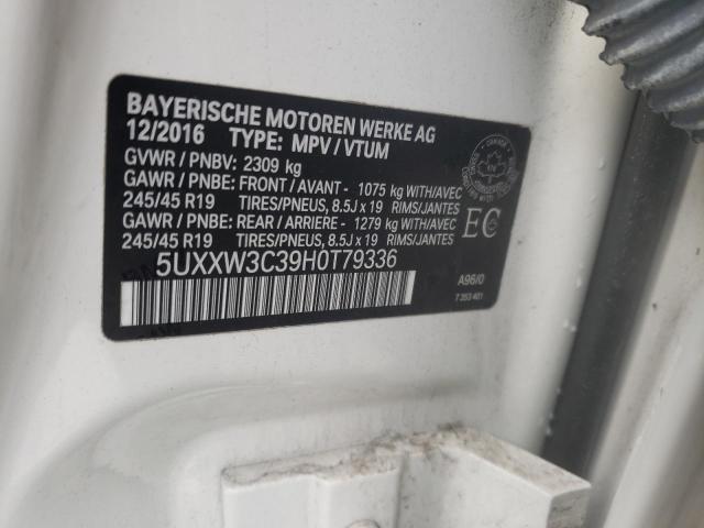 5UXXW3C39H0T79336 BMW X4 Xdrive28i