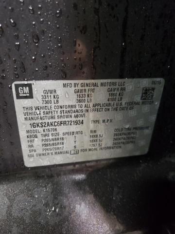 1GKS2AKC6FR721934 GMC YUKON SLE