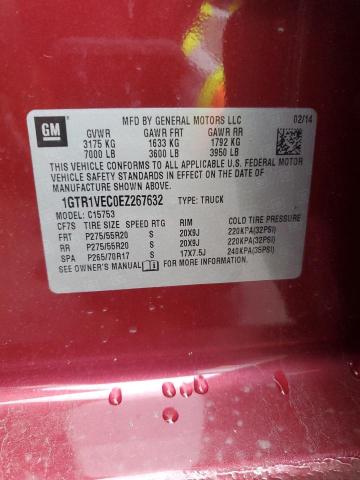 1GTR1VEC0EZ267632 GMC Sierra C1500 Slt