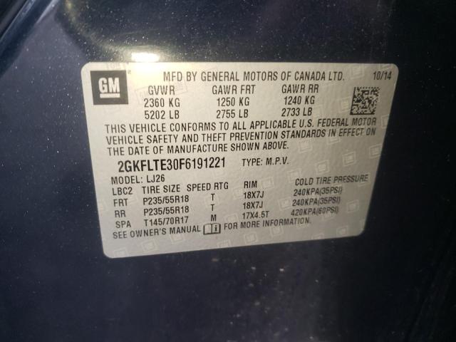 2GKFLTE30F6191221 GMC Terrain Slt