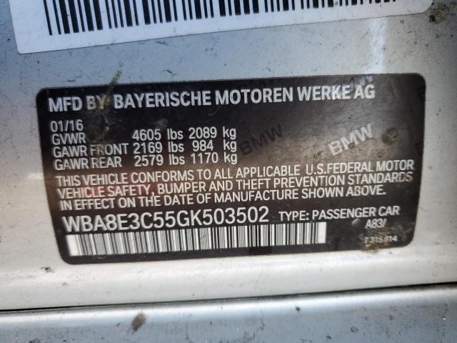 WBA8E3C55GK503502 BMW 328 Xi Sulev
