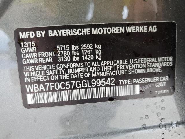 WBA7F0C57GGL99542 BMW 750 I