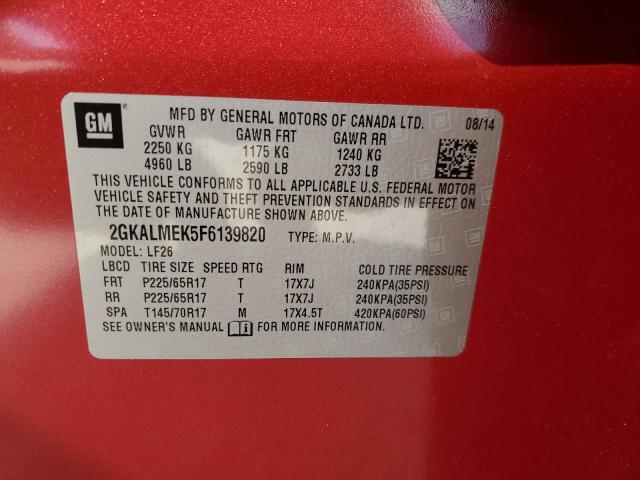 2GKALMEK5F6139820 GMC Terrain Sle