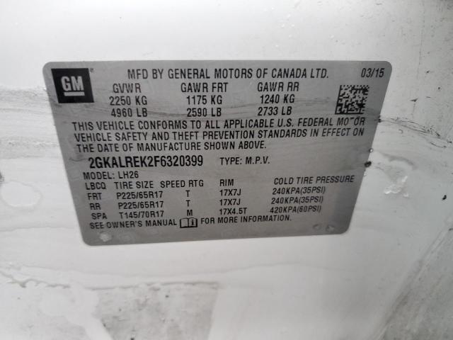 2GKALREK2F6320399 GMC Terrain Sle
