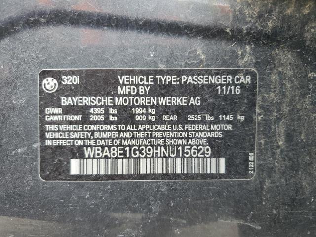 WBA8E1G39HNU15629 BMW 320 I