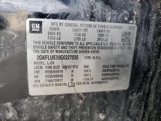 2GKFLUE39G6227835 GMC Terrain Slt