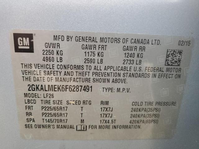 2GKALMEK6F6287491 GMC Terrain Sle