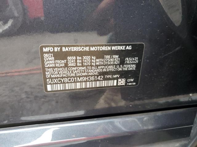5UXCY8C01M9H36142 BMW X6 M50i
