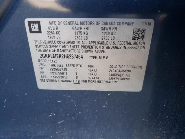 2GKALMEK2H6237464 GMC Terrain Sle