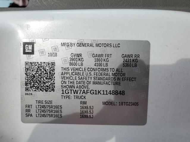 1GTW7AFG1K1148848 GMC Savana G2500