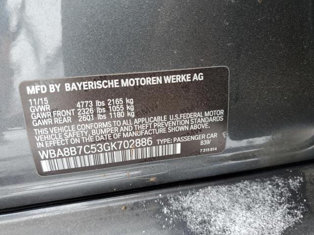 WBA8B7C53GK702886 BMW 340 XI
