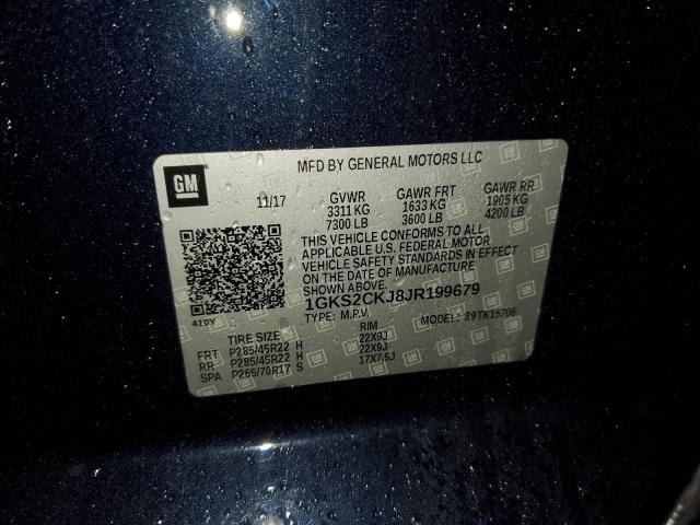 1GKS2CKJ8JR199679 GMC YUKON DENALI