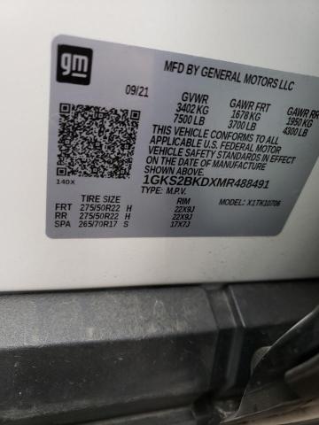 1GKS2BKDXMR488491 GMC YUKON SLT