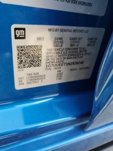 1GTUUEET1NZ638248 GMC Sierra K1500 At4