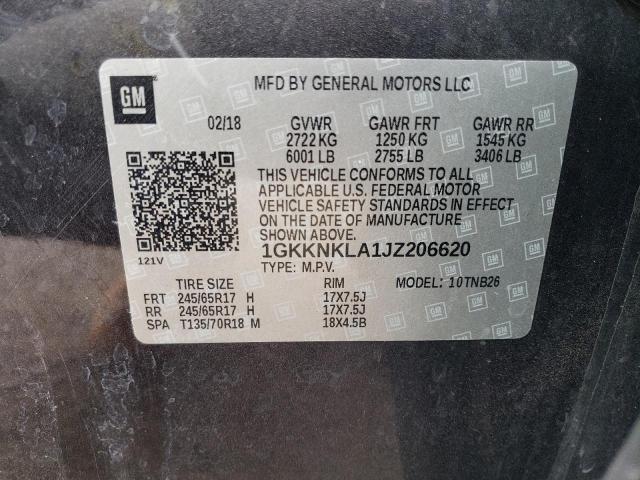 1GKKNKLA1JZ206620 GMC ACADIA SLE