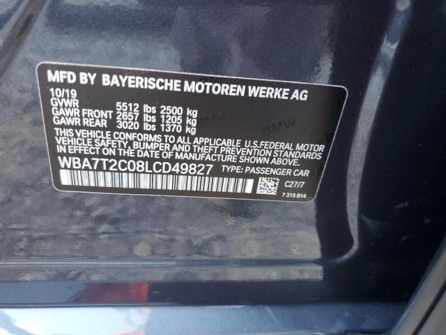 WBA7T2C08LCD49827 BMW 740 I