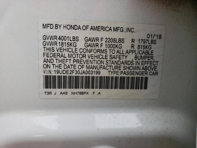 19UDE2F30JA003199 Acura Ilx Base Watch Plus
