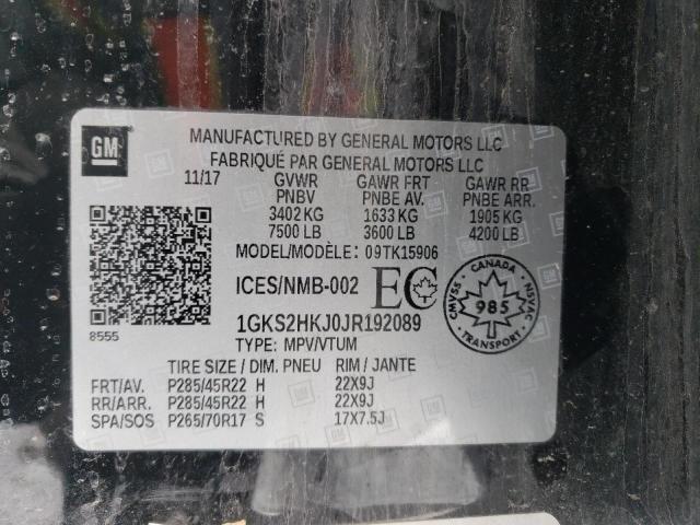 1GKS2HKJ0JR192089 GMC YUKON XL DENALI