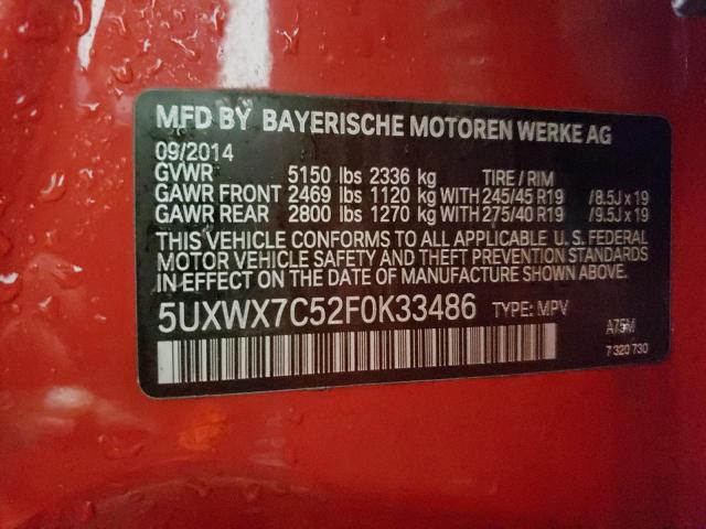 5UXWX7C52F0K33486 BMW X3 Xdrive35i