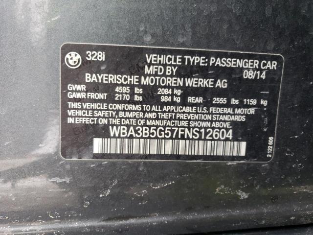 WBA3B5G57FNS12604 BMW 328 Xi Sulev