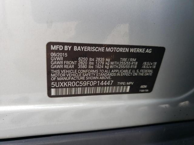 5UXKR0C59F0P14447 BMW X5 Xdrive35i