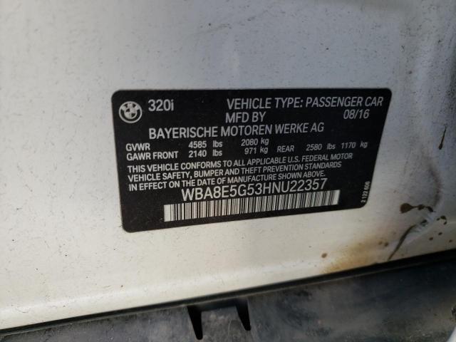 WBA8E5G53HNU22357 BMW 320 XI