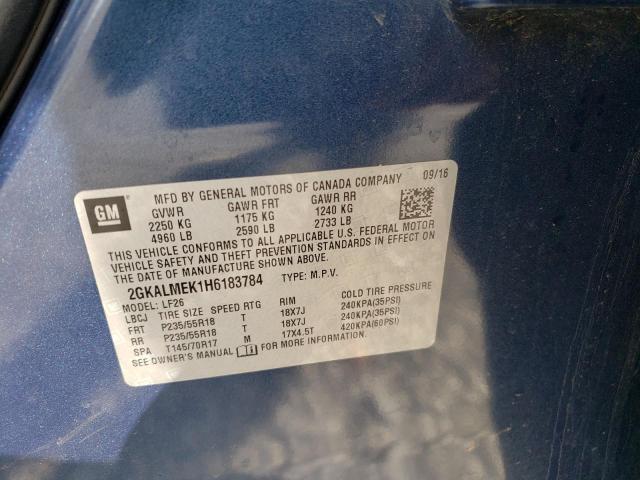 2GKALMEK1H6183784 GMC Terrain Sle