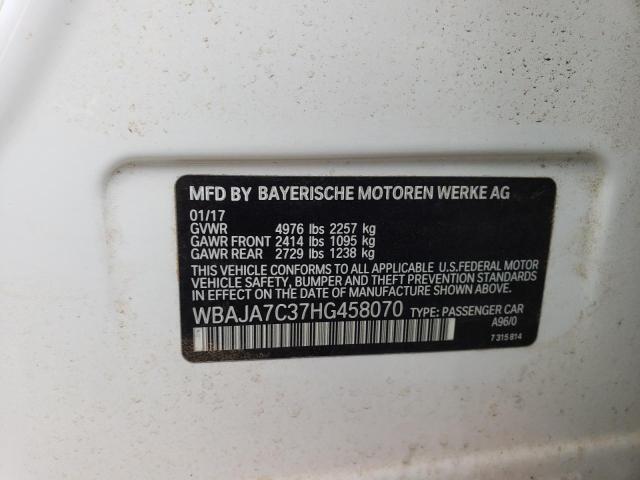 WBAJA7C37HG458070 BMW 530 XI