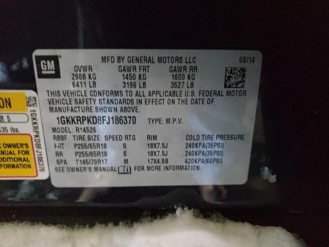 1GKKRPKD8FJ186370 GMC ACADIA SLE