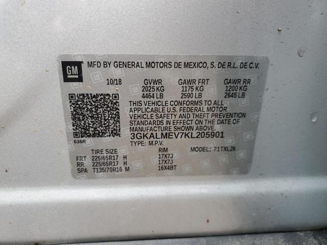3GKALMEV7KL205901 GMC Terrain Sle