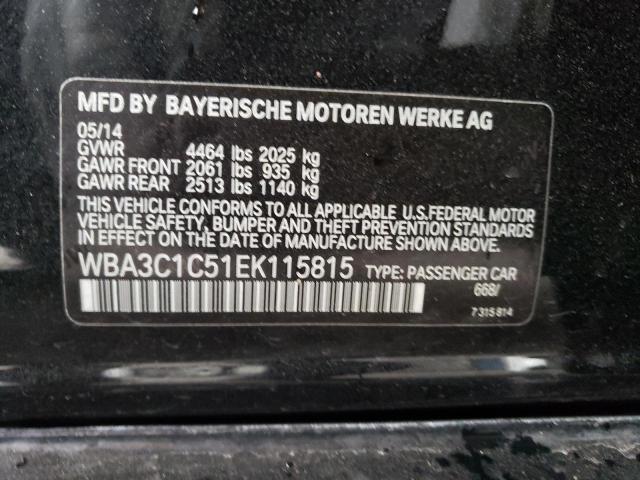 WBA3C1C51EK115815 BMW 328 I Sulev