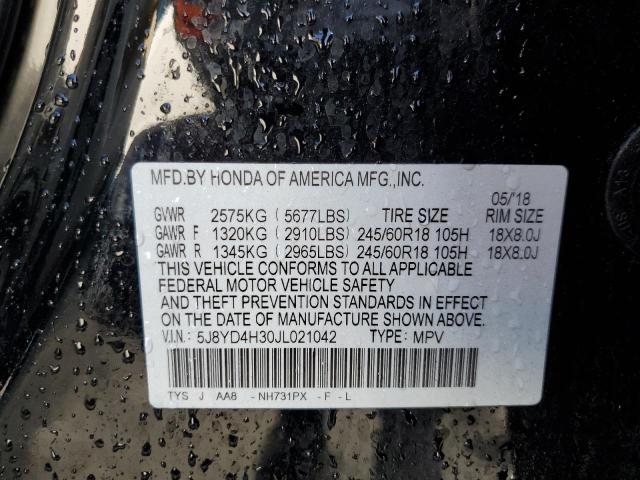 5J8YD4H30JL021042 Acura MDX