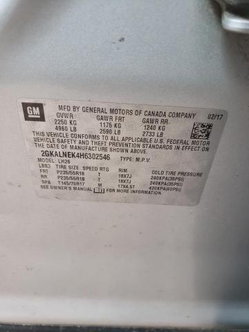 2GKALNEK4H6302546 GMC Terrain Sle