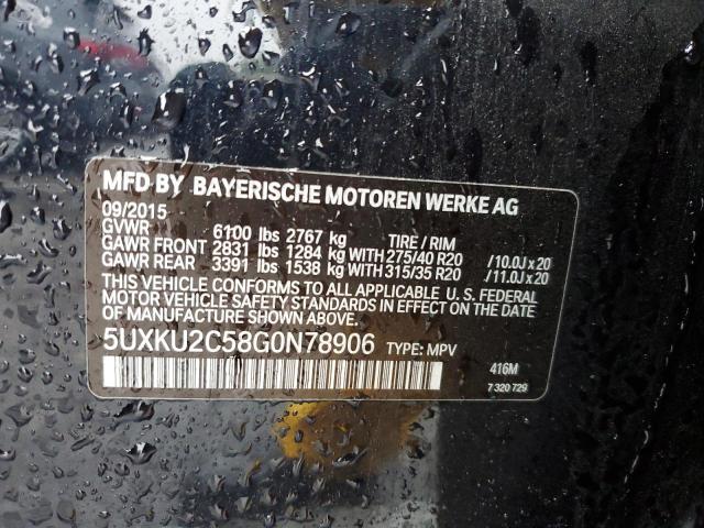 5UXKU2C58G0N78906 BMW X6 Xdrive35i