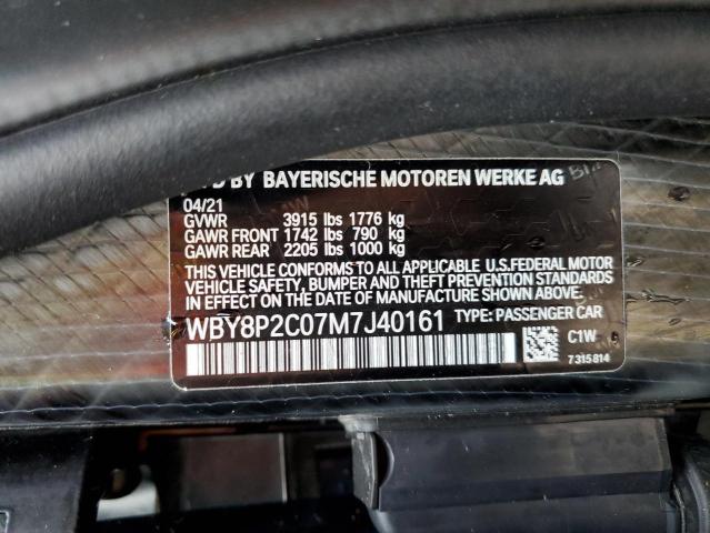 WBY8P2C07M7J40161 BMW I3 Bev