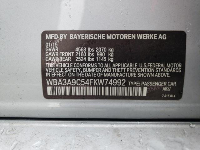 WBA3A9C54FKW74992 BMW 335 I