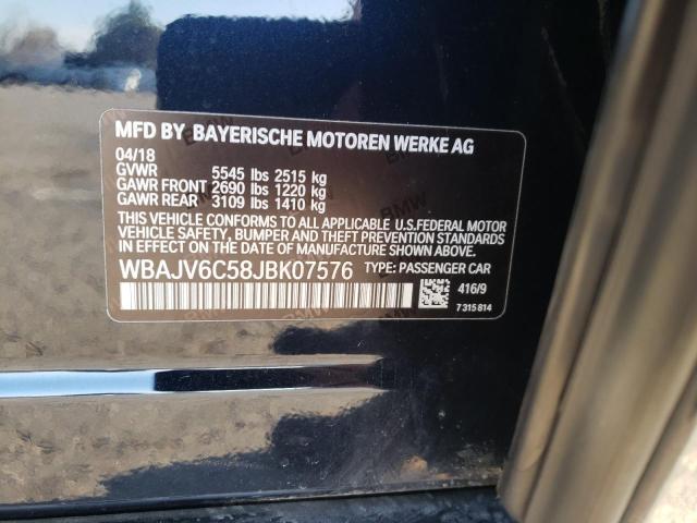 WBAJV6C58JBK07576 BMW 640 Xigt