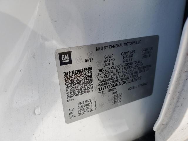 1GTG5BEN3K1142937 GMC Canyon
