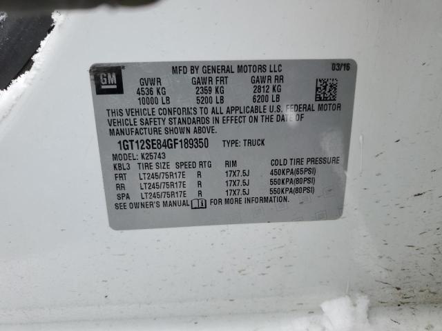1GT12SE84GF189350 GMC Sierra K2500 Sle