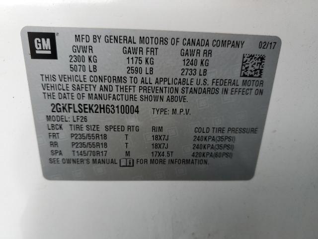 2GKFLSEK2H6310004 GMC Terrain Sle