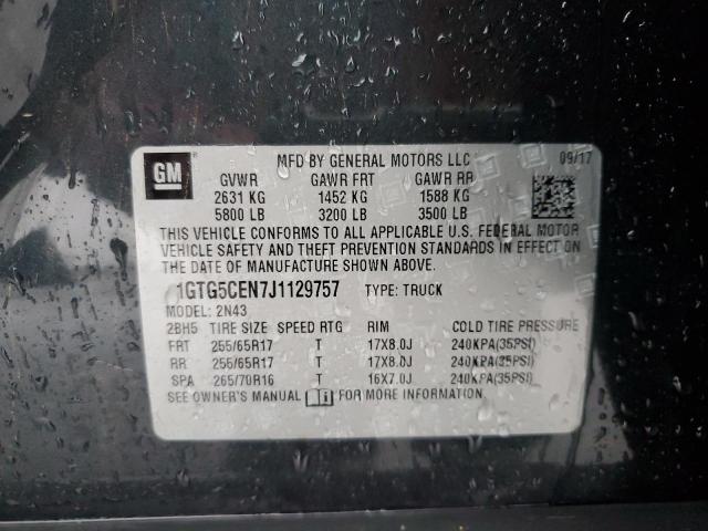 1GTG5CEN7J1129757 GMC CANYON SLE