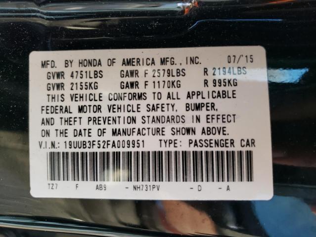 19UUB3F52FA009951 Acura TLX TECH