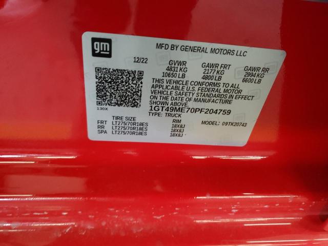 1GT49ME70PF204759 GMC Sierra K2500 Sle