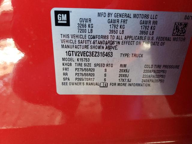 1GTV2VEC3EZ316463 GMC Sierra K1500 Slt
